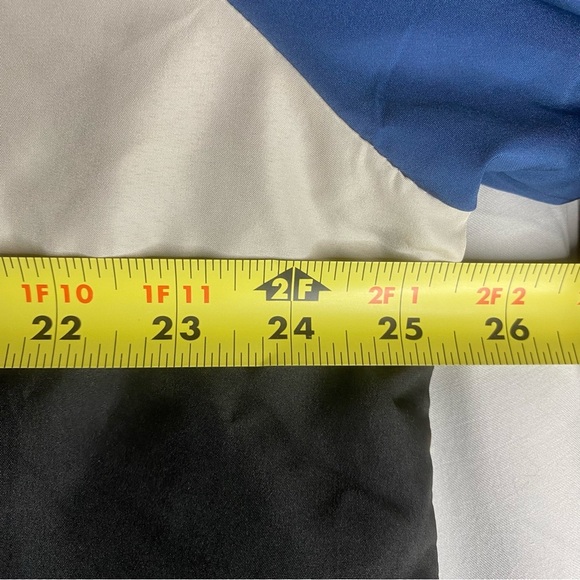 Urban Heritage Rain Jacket XL Black, White, & Blue Windbreaker Lightweight - Picture 5 of 6